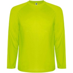 Montecarlo Langarm Sport-Shirt für Männer, Fluor Yellow, L