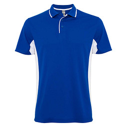 Montmelo Sport Poloshirt Unisex, royalblau / weiß, S