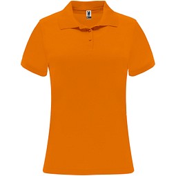 Monzha Sport Poloshirt für Damen, Fluor Orange, S