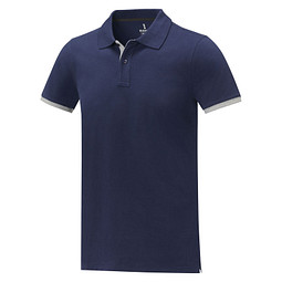 Morgan Polo für Herren, zweifarbig, navy, XL