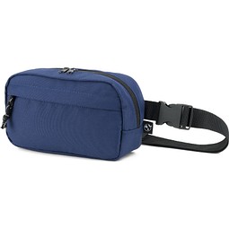 MYKONOS. Gürteltasche aus 600D recyceltem Polyester und Innenfutter aus 210D recyceltem Polyester, Blau