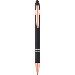 Nanna Kugelschreiber mit Roségold Finish, schwarz