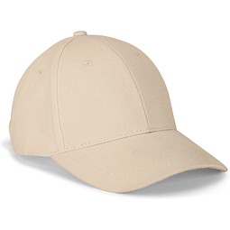 NATHAN. Kappe aus 100 % Baumwolle (260 g/m²) mit 6 Paneelen, Beige