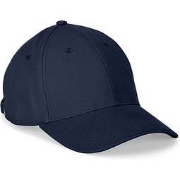 NATHAN. Kappe aus 100 % Baumwolle (260 g/m²) mit 6 Paneelen, Dunkelblau