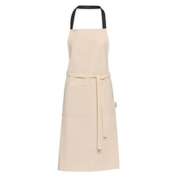 Nia 200 g/m² Schürze aus recycelter Baumwolle, schwarz