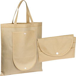 Non Woven Tasche, faltbar, beige