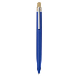 Nooshin Kugelschreiber aus recyceltem Aluminium, blaue Mine, blau