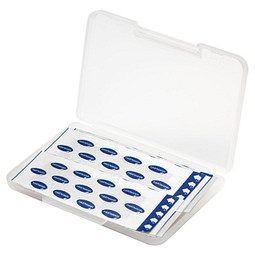 Notfall-Set Pflaster Box, transparent-milchig
