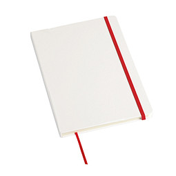 Notizbuch AUTHOR im DIN-A5-Format,rot, weiß