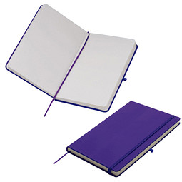 Notizbuch Happy, DIN A5, blanko, lila