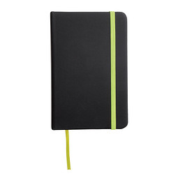 Notizbuch LECTOR im DIN-A6-Format,hellgrün, schwarz