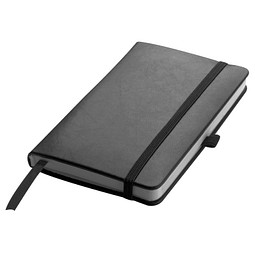 Notizbuch Retro, DIN A6, liniert, schwarz