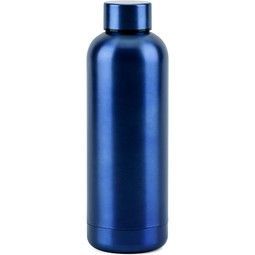 ODIN METTALIC. Flasche aus 90% recyceltem Edelstahl 550 mL, Dunkelblau