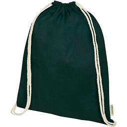 Odisha 140 g/m² OCS Bio-Sportbeutel 5L, dunkelgrün