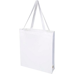 Odisha 180 g/m² OCS Bio Tragetasche mit Seitenfalten 14L, weiss