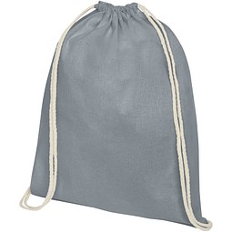 Oregon 140 g/m² Turnbeutel aus Baumwolle 5L, grau