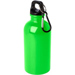 Oregon 400 ml RCS-zertifizierte, einwandige Trinkflasche aus Edelstahl mit Karabinerhaken, apfelgrün