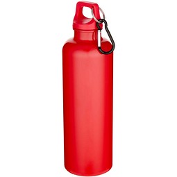 Oregon 750 ml einfarbige RS-zertifizierte Wasserflasche aus recyceltem Kunststoff mit Karabinerhaken, rot