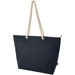 Panama Strandkühltasche mit Kordelgriffen aus recyceltem GRS-Material, 23L, navy