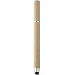 PAPYRUS. Kugelschreiber aus Kraftpapier und ABS mit Touchpen-Spitze, Natur