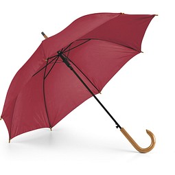 PATTI. Regenschirm aus 190T-Polyester mit automatischer Öffnung, Burgunder