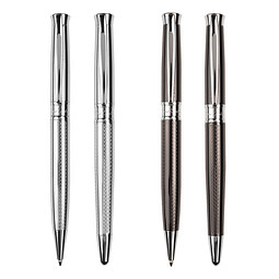 Pierre Cardin® ROI Set aus Kugelschreiber und Rollerball Pen, gunmetal