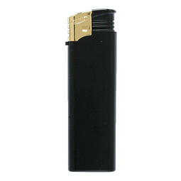 Piezo Feuerzeug Atomic F2, schwarz-matt/gold
