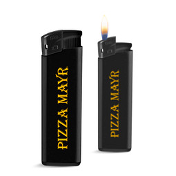 Piezo Feuerzeug Kontrast, Schwarz