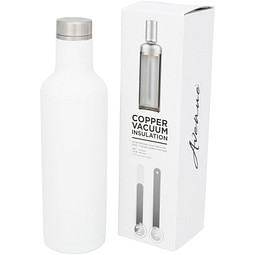 Pintol Kupfer-Vakuum Isolierflasche, 750 ml, weiß