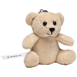 Plüsch Schlüsselanhänger Bär, beige
