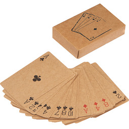 Pokerkarten, beige