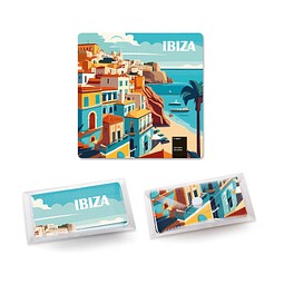 POLYCLEAN Displaytuch 15x15 cm im Etui, weiss / individuell