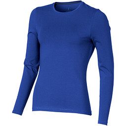 ELEVATE Damen Öko Langarmshirt Ponoka, blau, L