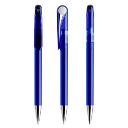 prodir® Drehkugelschreiber DS1 TTC Twist, blaue Mine, klassikblau/weiß
