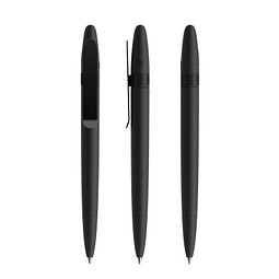 prodir DS5 Soft Touch TSR Twist Kugelschreiber, Black-Black satin finish