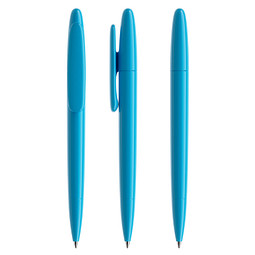 prodir® Drehkugelschreiber DS5 TPP Twist, blaue Mine, cyanblau