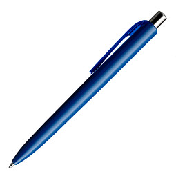 prodir® Kugelschreiber DS8 PPP Family, blaue Mine, marineblau/silber poliert