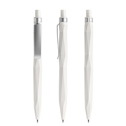 prodir® Druckkugelschreiber QS20 PMS Push, blaue Mine, weiß