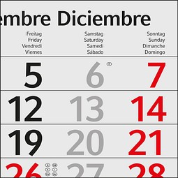 Geiger-Notes Monatskalender Profil 3 Recycling, inkl. Druck