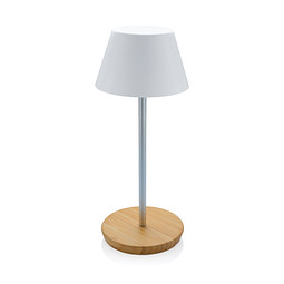 Pure Glow USB-Tischleuchte aus RCS recyceltem Kunststoff, weiß