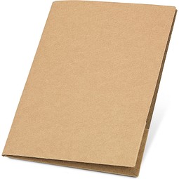 PUZO. Mappe aus 100 % Recyclingpapier A4 (400 g/m²), Natur