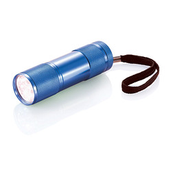 XD COLLECTION Aluminiumtaschenlampe Quattro, blau