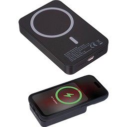 R-ABS Magnetische Powerbank 10.000 mAh DONNA, schwarz