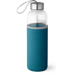 RAISE. Glas und Edelstahl Sportflasche 520 mL, Blau