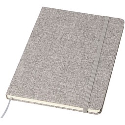 Ramona A5 Baumwoll Notizbuch, grau