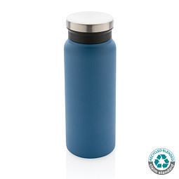RCS recycelte Stainless Steel Vakuumflasche 600ml, blau