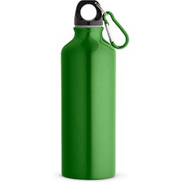 RE-LANDSCAPE M. Flasche aus recyceltem Aluminium (100% rAL) 530 mL mit Karabiner, Hellgrün