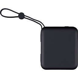 Recycelte ABS-Powerbank Jona, schwarz