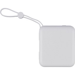 Handliche 10.000 mAh ABS-Powerbank Jona, weiß