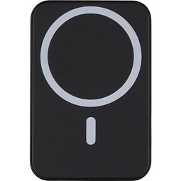 Recycelte kabellose Ladestation Miren, schwarz
